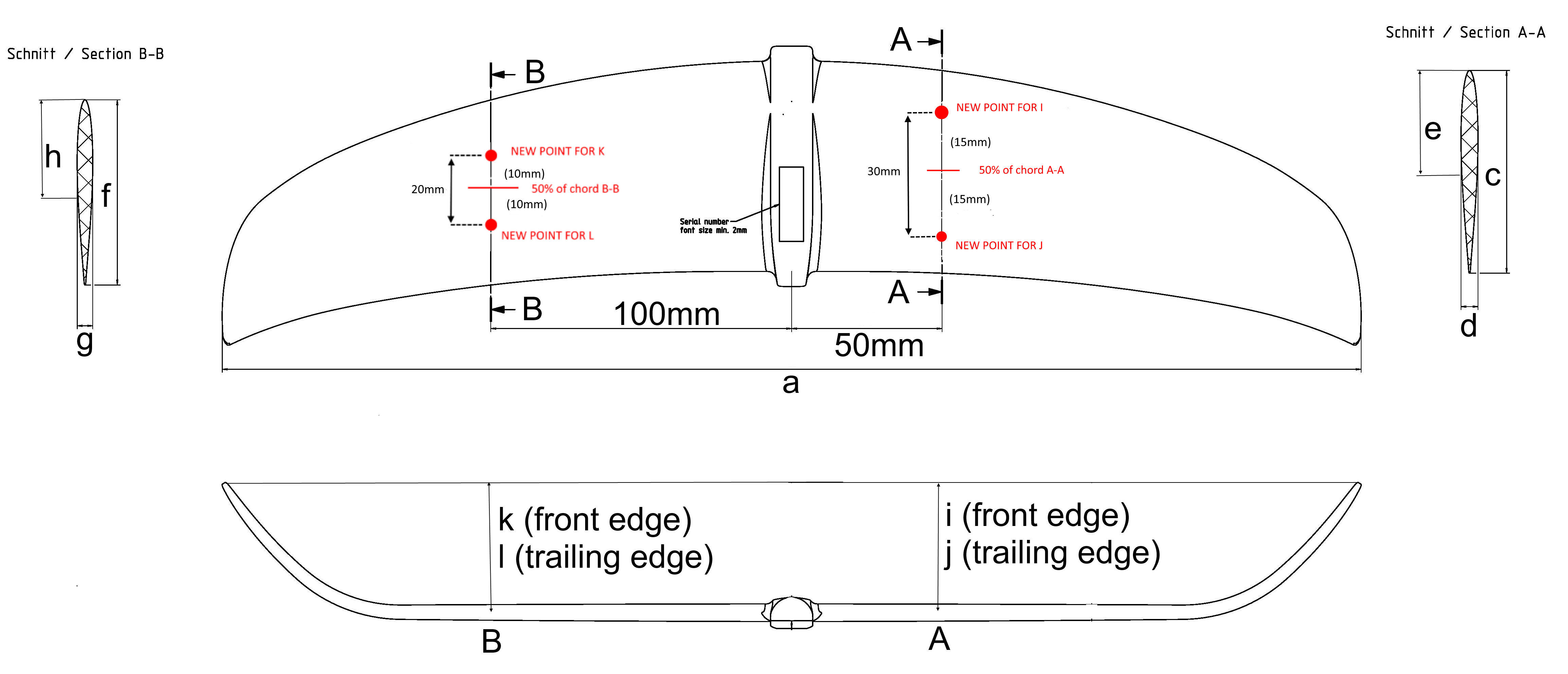 foil measurements rearwing new