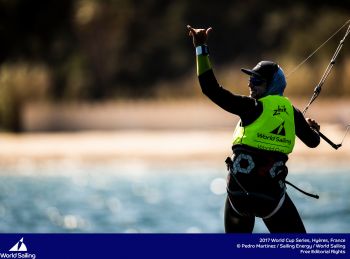 Nico Parlier finishes off with a perfect score in Hyeres champagne sailing conditions